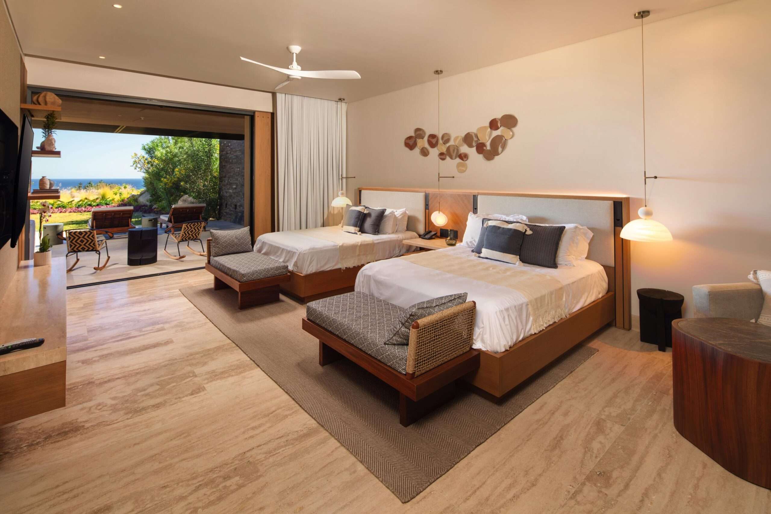 San Jose del Cabo North Enclaves Ritz Carlton Move in Ready, Residence C-102 at The Residences at Zadún, a Ritz-Carlton Reserve, offers 3 bedrooms + den and 5,506 sq ft of indoor-outdoor living. Located on the ground garden level of Building C, The Residence represents the first Ritz-Carlton Reserve approved furniture package. This turn-key home features a private plunge pool and jacuzzi, garden and ocean for sale