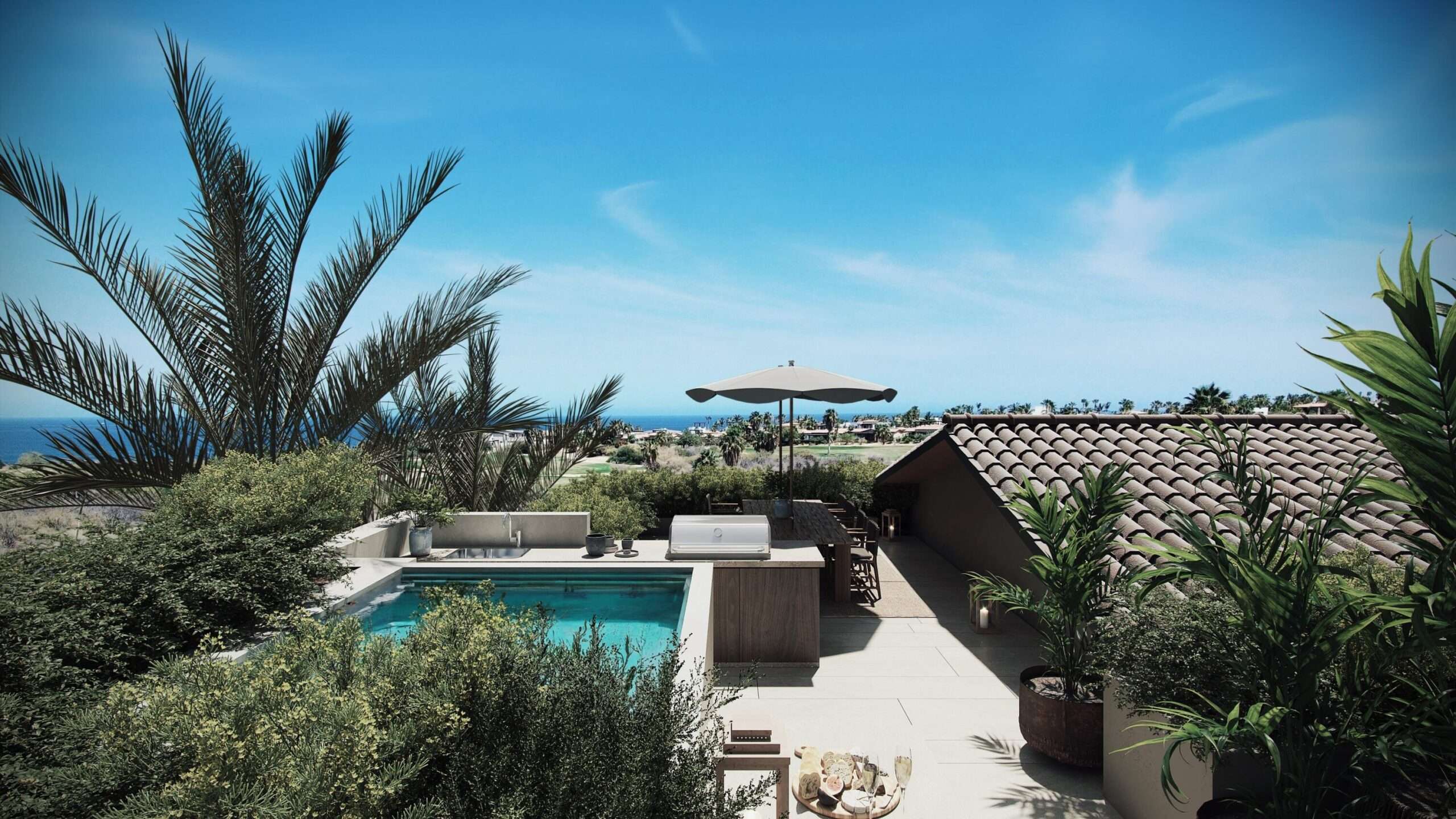 San Jose del Cabo Larena Experience the pinnacle of Baja luxury with LARENA's Penthouse Residences. Perched atop the community, these 4-bedroom homes feature 3,679 sq.ft. of living space, a rooftop with jacuzzi, BBQ, and sweeping – Club Campestre, San Jose del Cabo, BS