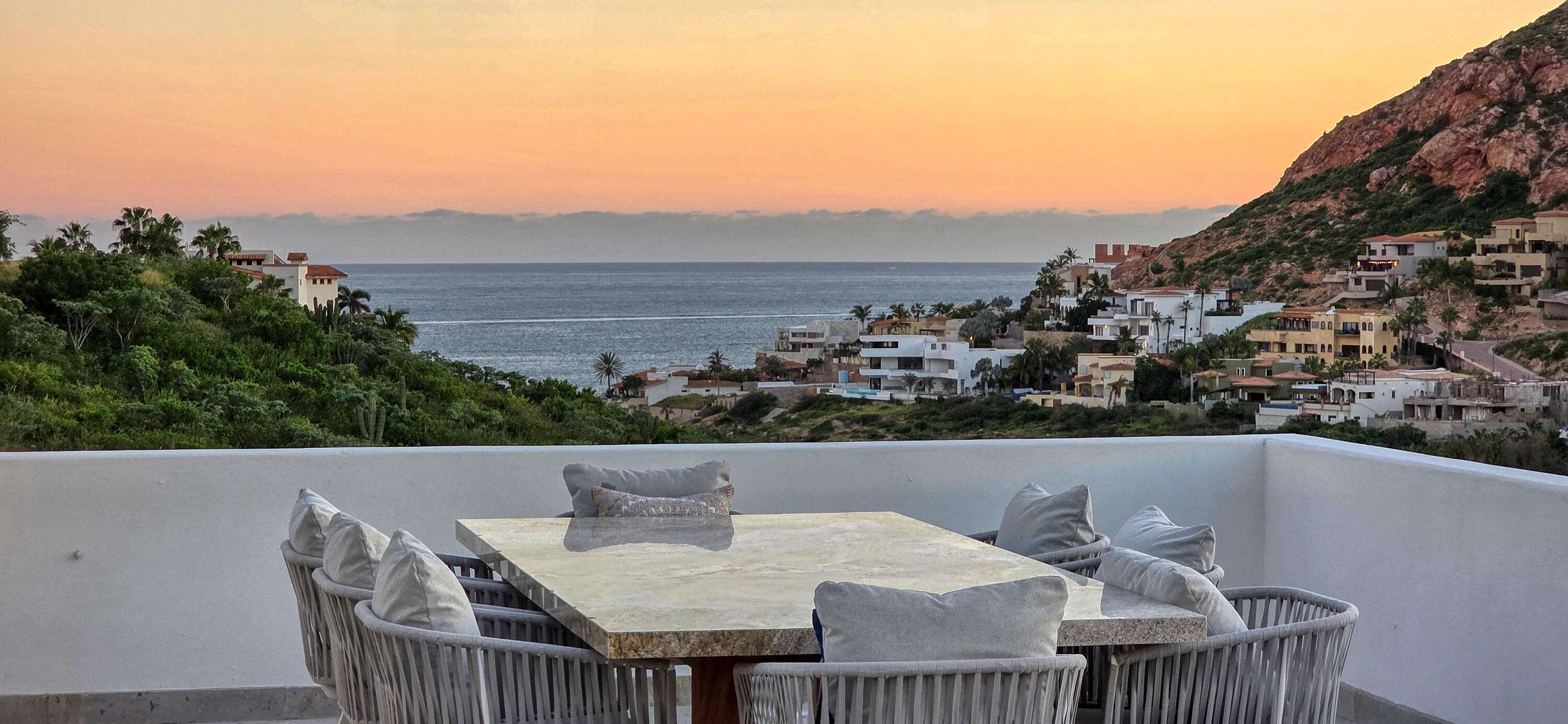 San Jose del Cabo Rancho Cerro Colorado Casa Kiki showcases thoughtful design and premium upgrades. Originally built in 2011 with 3,228 sq ft of AC space, it was fully remodeled and expanded in 2023. The new layout integrates 2,376 sq ft of the original home with 2,419 sq ft of new construction, including a top-floor master suite and a 389 sq ft garage—totaling about 4,800 sq ft of air-conditioned living.Upgrades include new flooring, custom cabinetry, granite and quartz surfaces, designer lighting, and premium appliances. Open living areas connect seamlessly to terraces, pool, and outdoor kitchen, blending modern coastal style with comfort.Whether as a full-time residence or a luxurious vacation retreat, Casa Kiki stands out as a rare opportunity. The main house now features three spacious bedrooms, a full-size office, a sleek TV room, and a chef's kitchen designed for entertaining. A separate two-bedroom casita with single beds offers privacy for guests or extended family, while the addition of a gym, pool, spa, and landscaped garden creates a true resort-style experience at home.With solar panels for energy efficiency and breathtaking ocean for sale