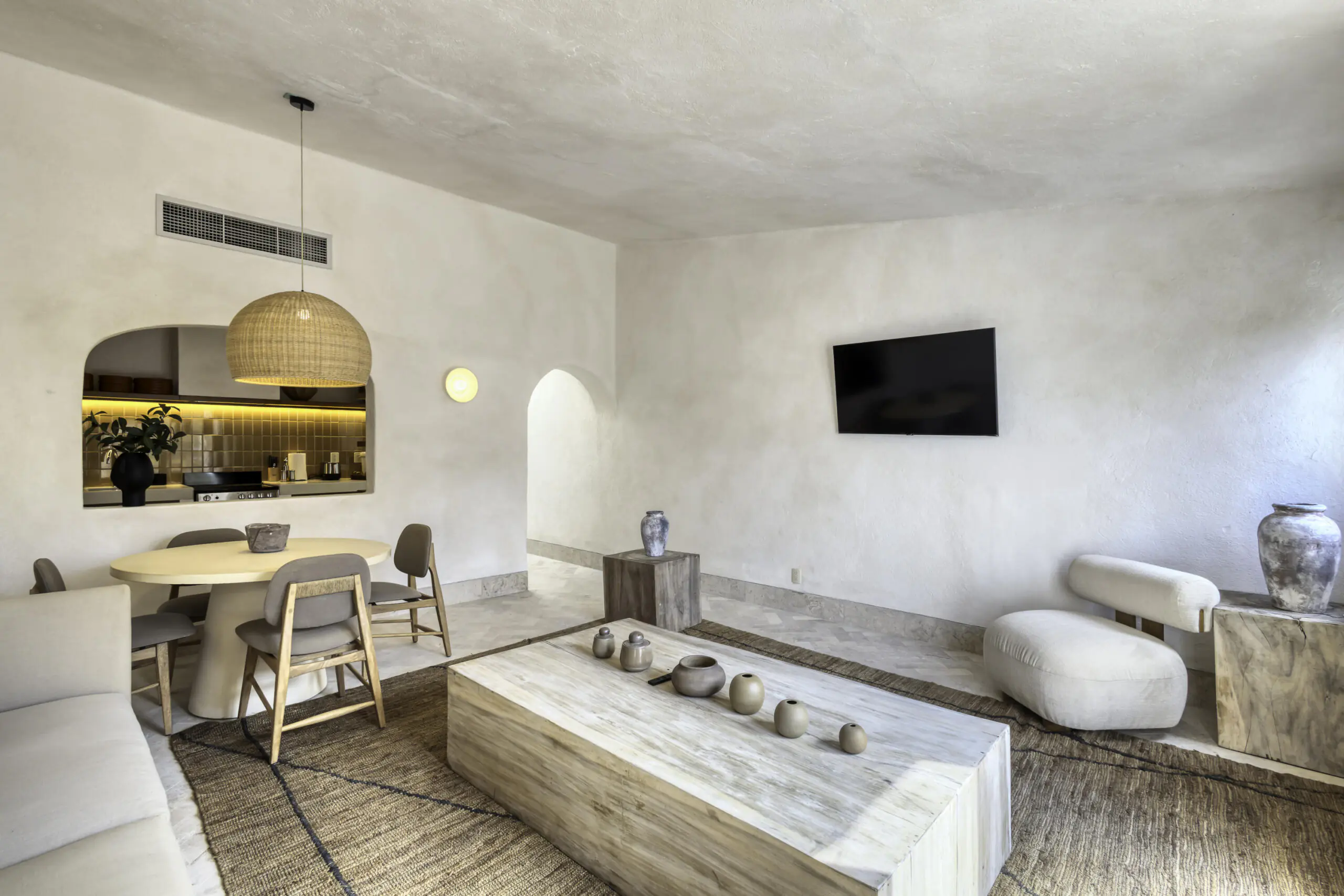 San Jose del Cabo Casa Nima This charming casita at Casa Nima features a spacious living and dining area, a bright kitchen with quartz countertops, and a full Jack-and-Jill bathroom. The generously sized bedroom comfortably fits a king-size bed. Designed by architect Ezquerra, the home showcases a unique European Mediterranean style with warm, elegant details throughout. With a cozy rooftop perfect to enjoy sunset with a beer and a nice bbq.Owners enjoy full access to Casa Nima's resort-style amenities, including a gym, restaurant, kids club, fire pits, palapas, and pickleball court. for sale