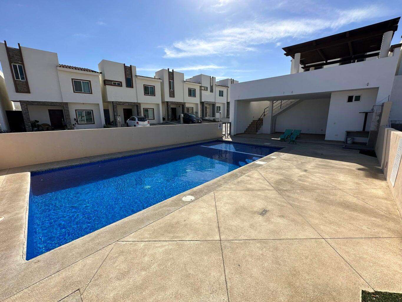 San Jose del Cabo Monte Real Turnkey Investment Opportunity in Monter Real, Welcome to Monterreal, a beautifully maintained gated community offering comfort, security, and exceptional value. This fully furnished and equipped two-story home features 3 spacious bedrooms, 2.5 bathrooms, mini-split air conditioning. The open-concept living and dining areas flow seamlessly into a well-appointed kitchen, while the generously sized bedrooms provide comfort and privacy for family and guests. The primary suite includes a walk-in closet and en-suite bathroom. enjoy access to a beautiful swimming pool, common recreational areas, and a peaceful neighborhood atmosphere. for sale
